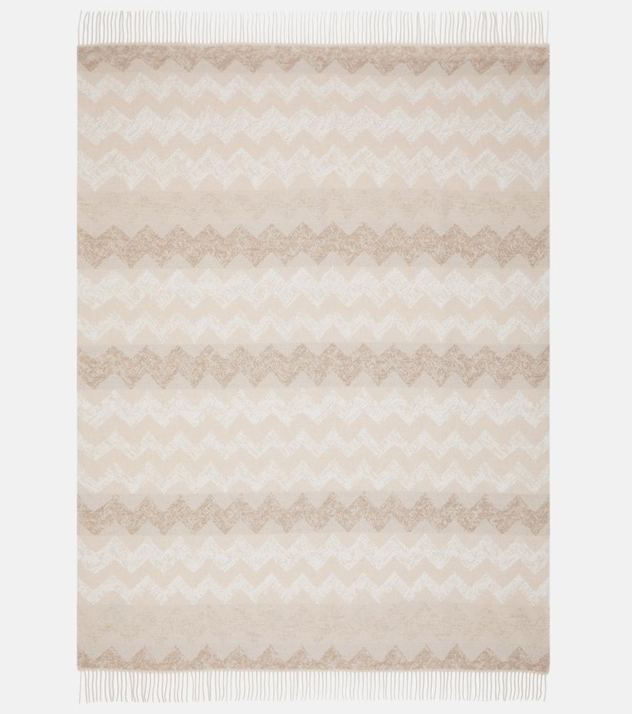 missoni gessetti zigzag wool-blend throw