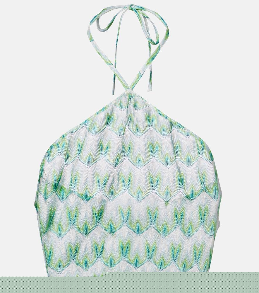 missoni halterneck crop top