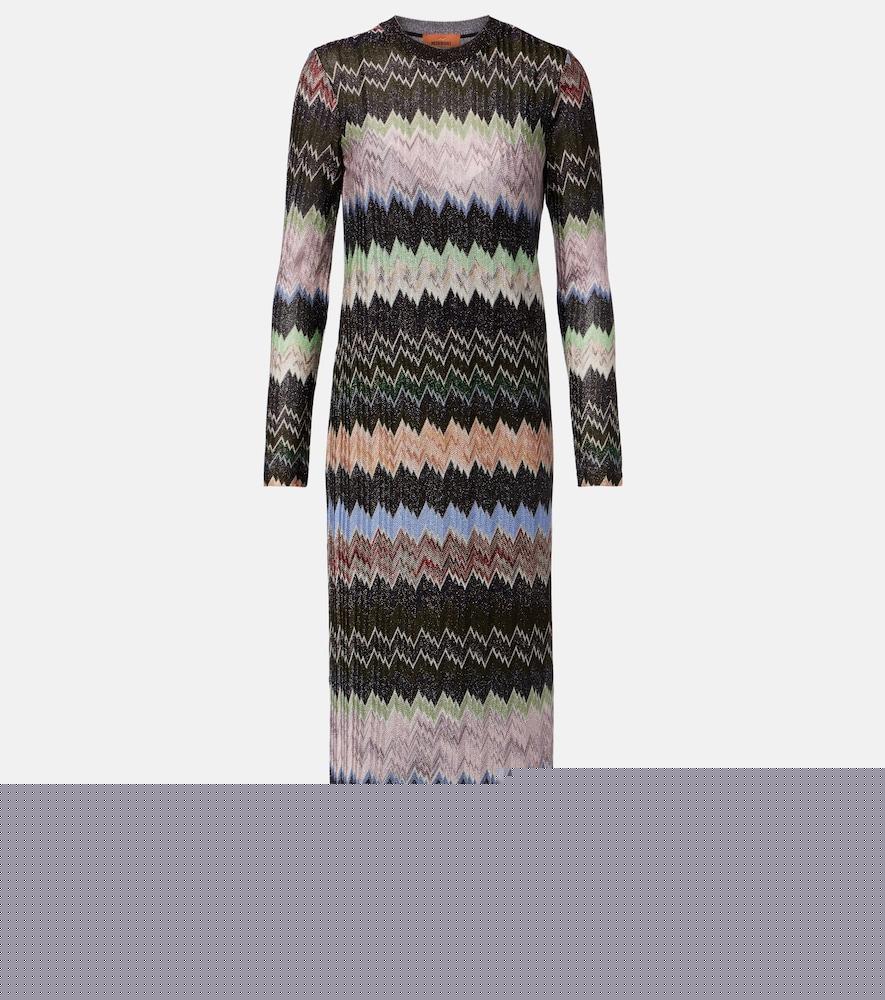missoni jacquard lamé maxi dress