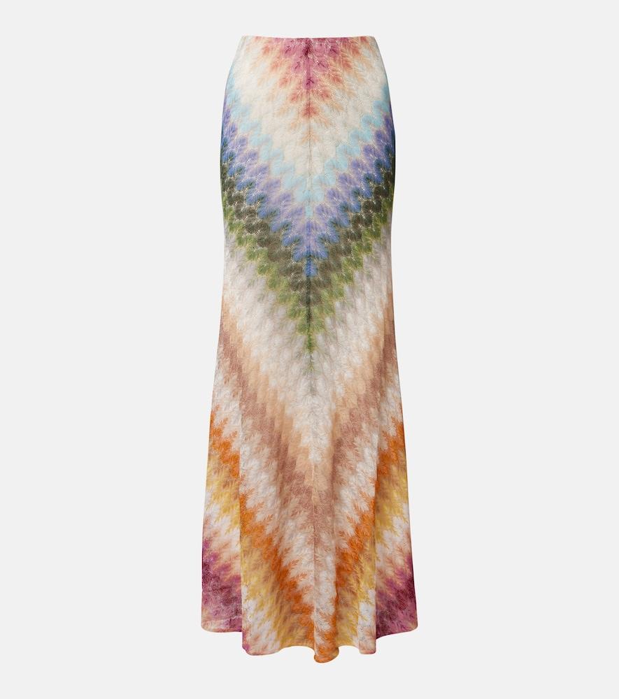 missoni knitted maxi skirt