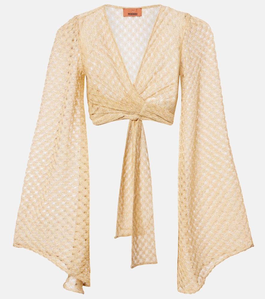 missoni lamé crop top