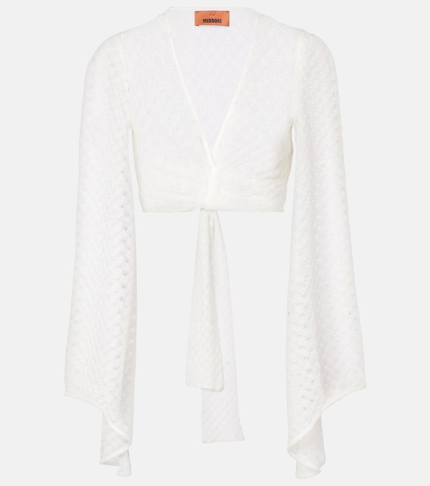 missoni lamé crop top