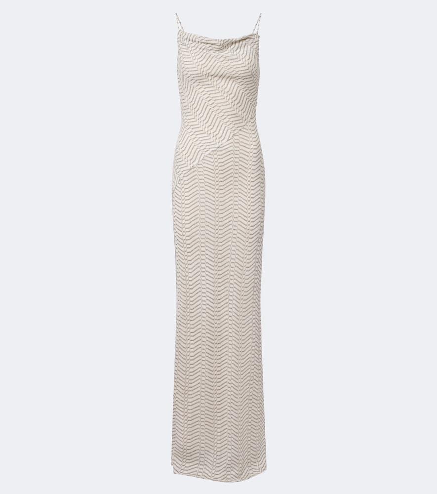 missoni lamé maxi dress
