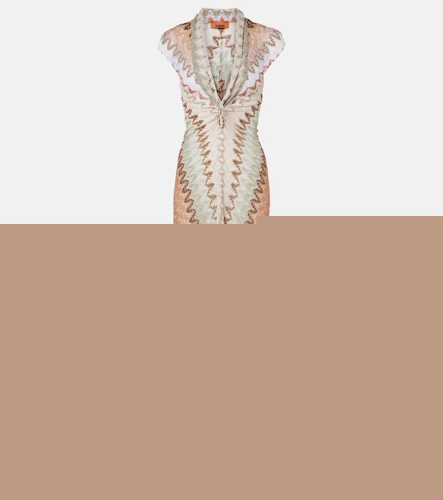 missoni lamé maxi dress