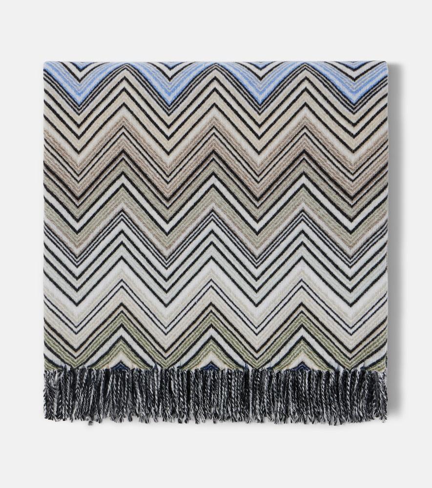 missoni perseo zigzag wool and cashmere throw