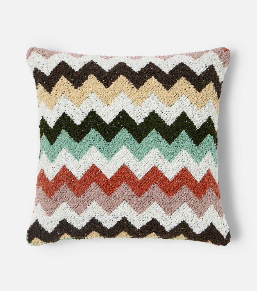 missoni riccio zigzag cotton bouclé cushion