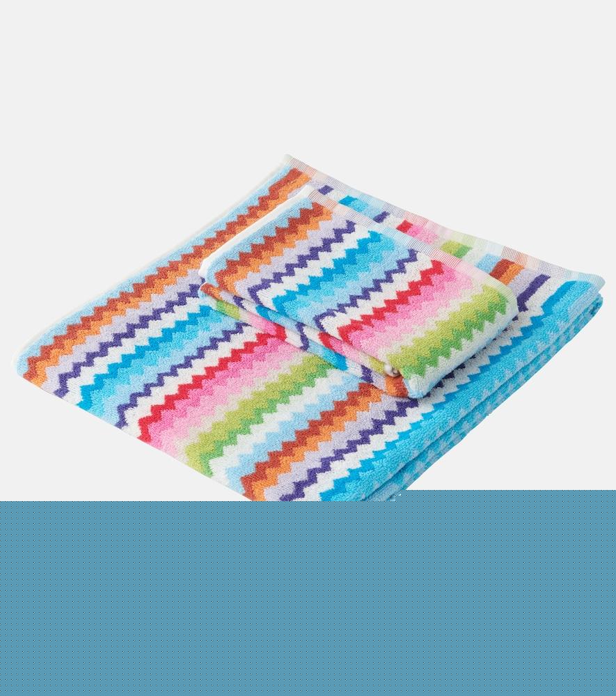 missoni riverbero set of 2 zigzag cotton terry towels