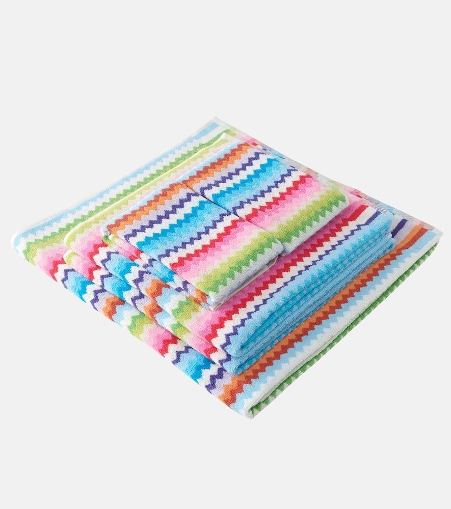 missoni riverbero set of 5 zigzag cotton terry towels
