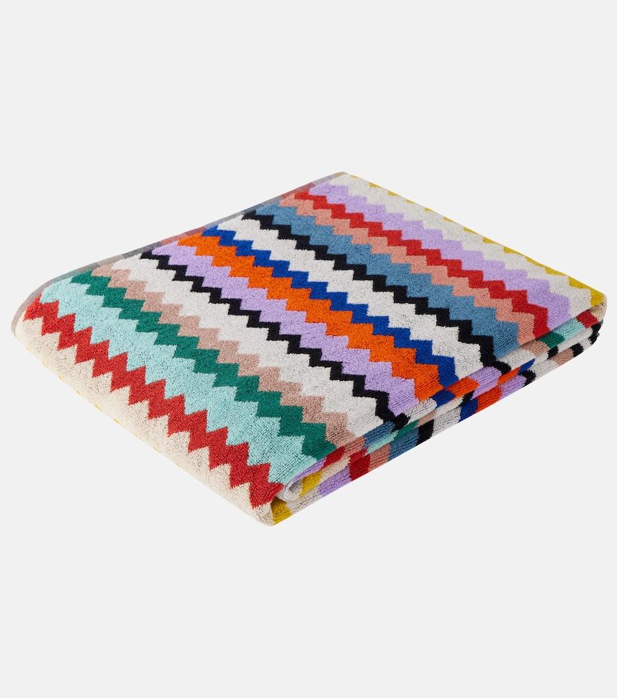missoni riverbero zigzag cotton terry beach towel