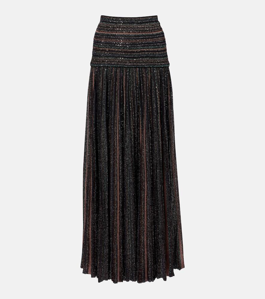 missoni sequined lamé maxi skirt