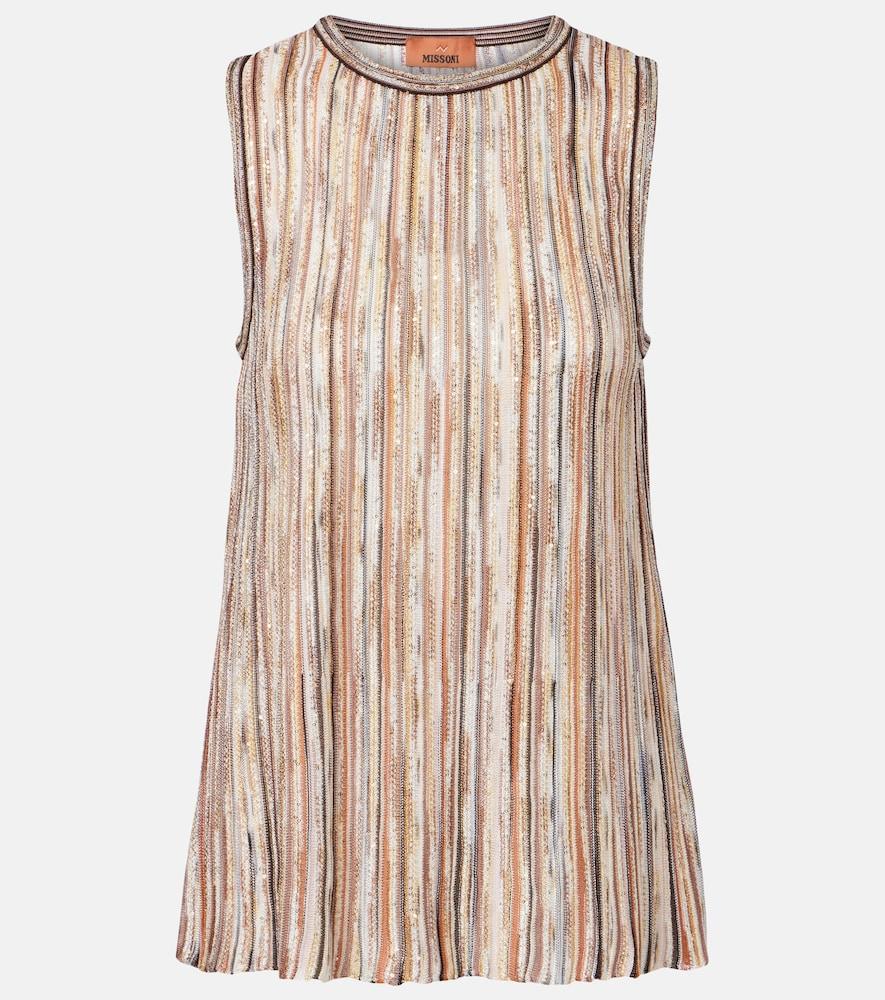 missoni sequined lamé top