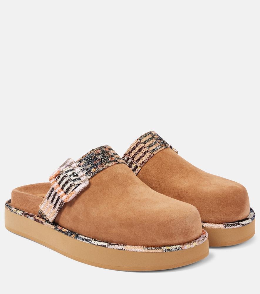 missoni suede clogs