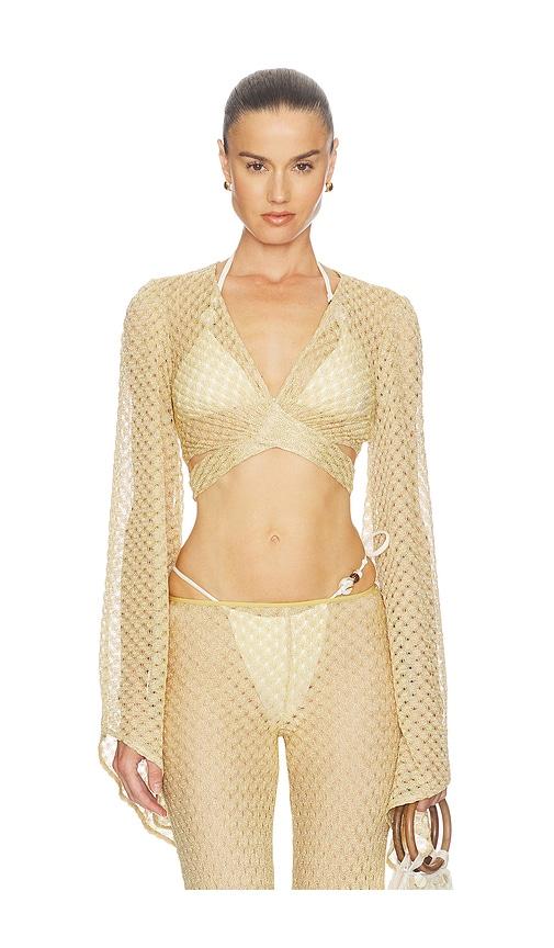 missoni top in metallic gold. - size 36 (also in 40, 44)