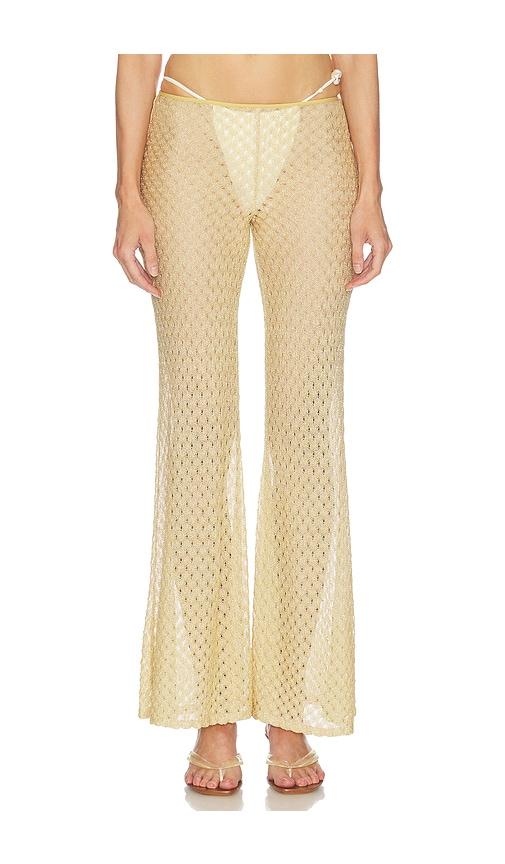 missoni trousers in metallic gold. - size 38 (also in 40)