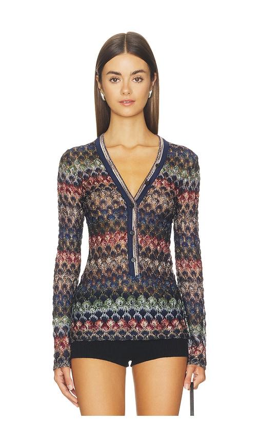 missoni v-neck sweater in multi. - size 36/0 (also in 40/4, 42/6)
