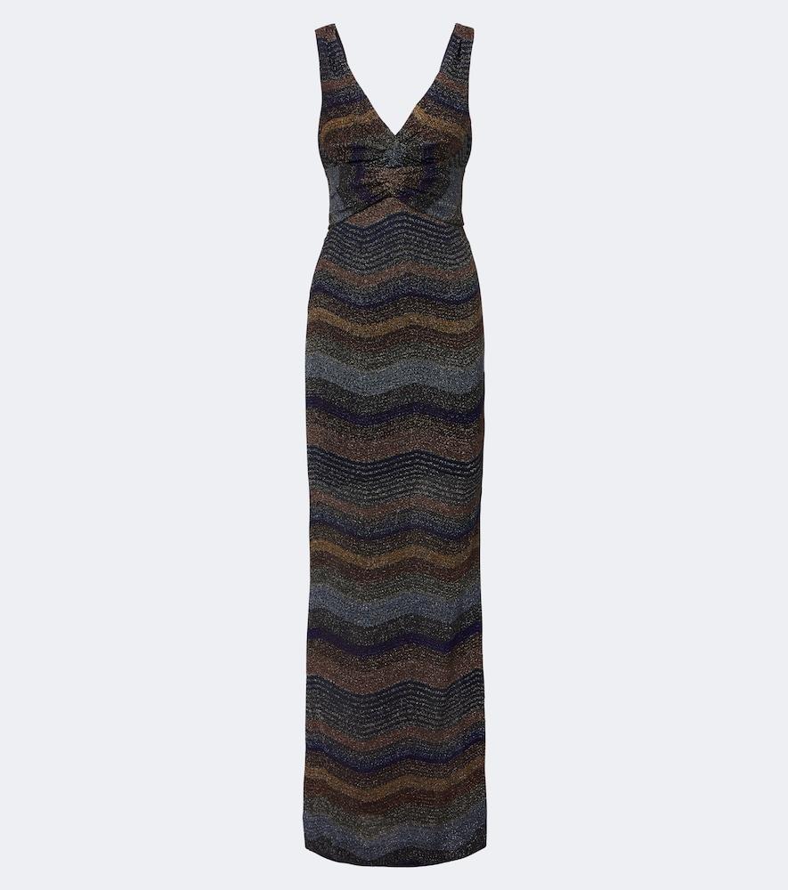 missoni wave lamé gown