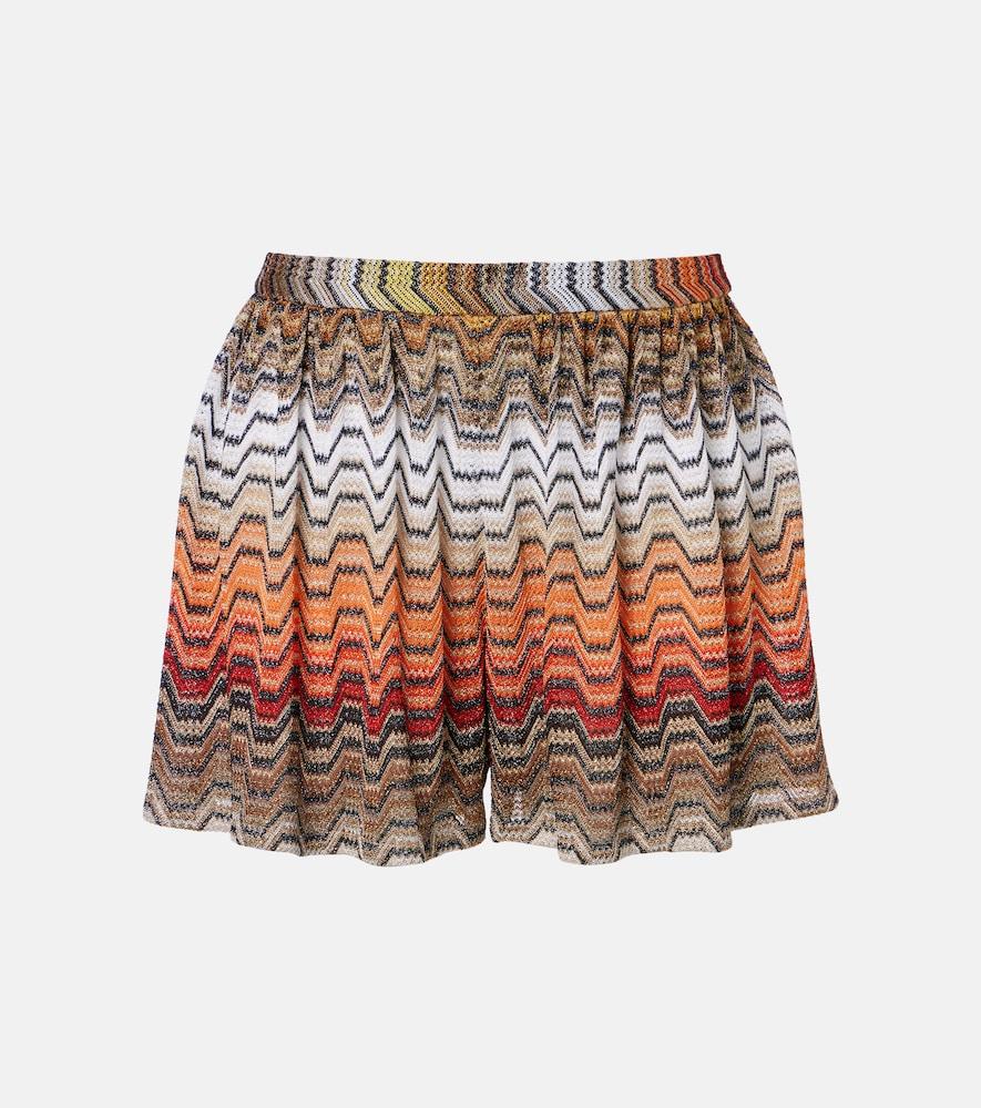 missoni wave lamé miniskirt