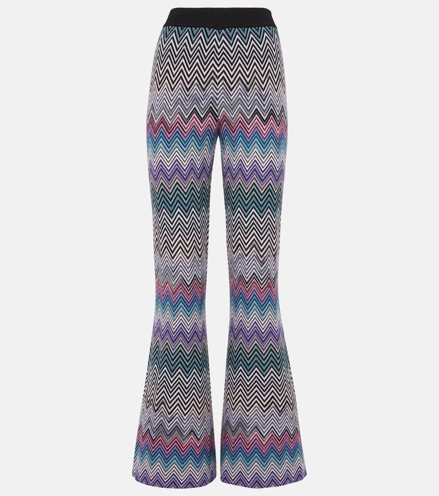 missoni zig zag flared pants