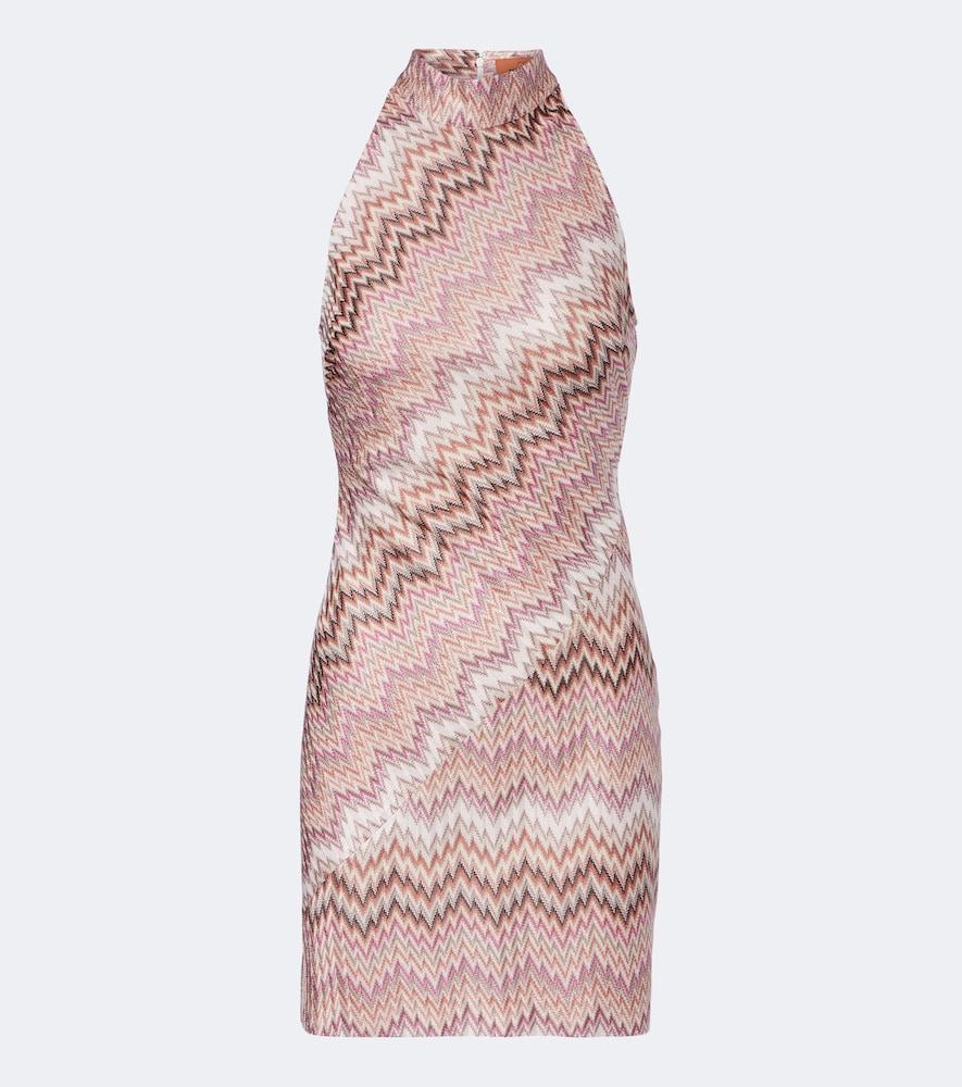 missoni zig zag lamé minidress
