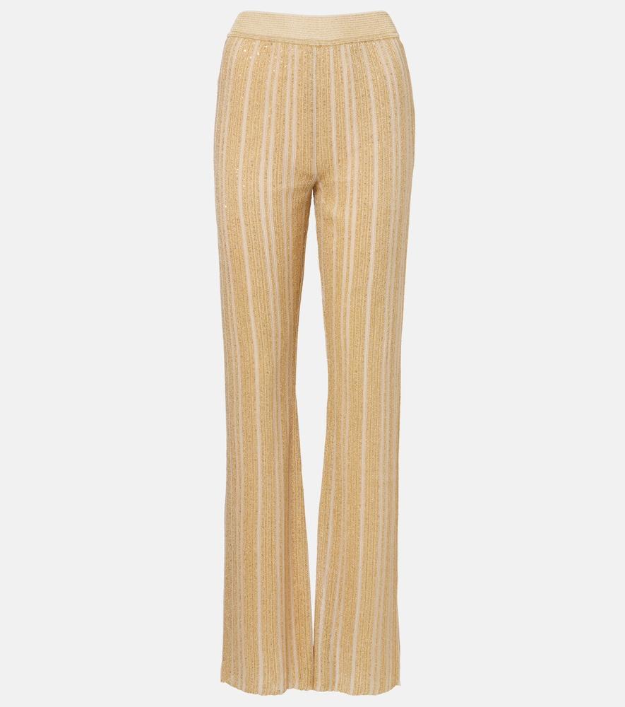 missoni zig zag lamé straight pants
