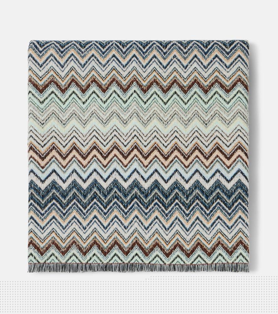 missoni zigzag cotton and wool-blend blanket