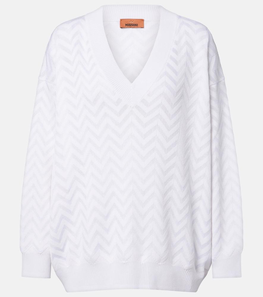 missoni zigzag cotton-blend sweater