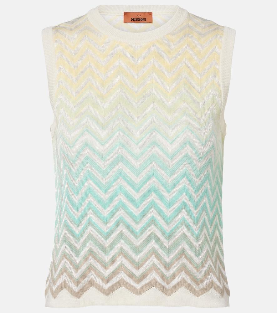 missoni zigzag cotton-blend top