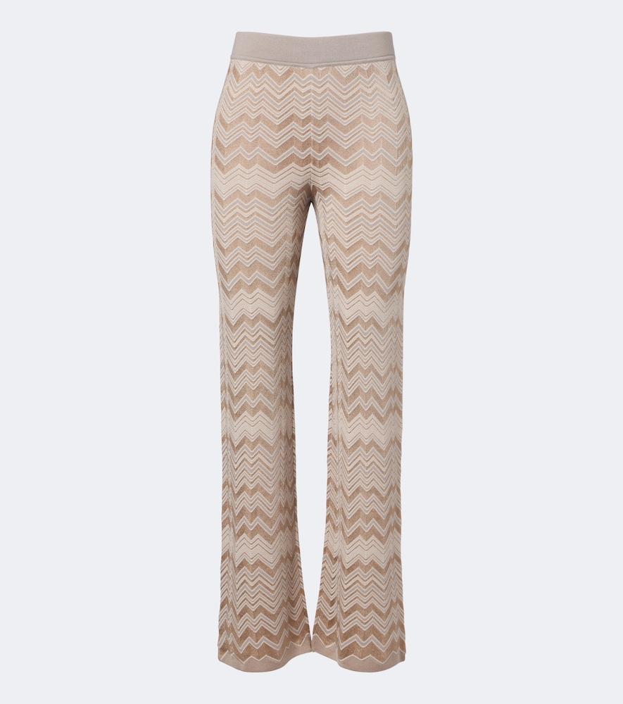missoni zigzag flared pants
