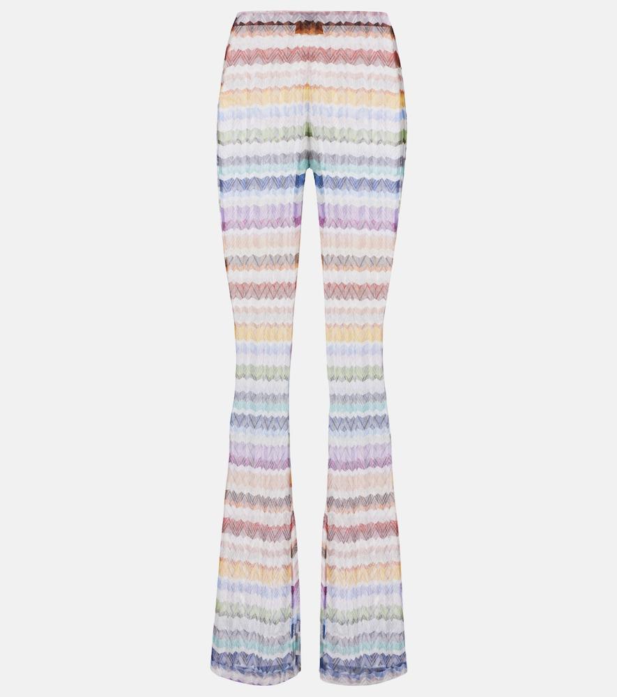 missoni zigzag flared pants