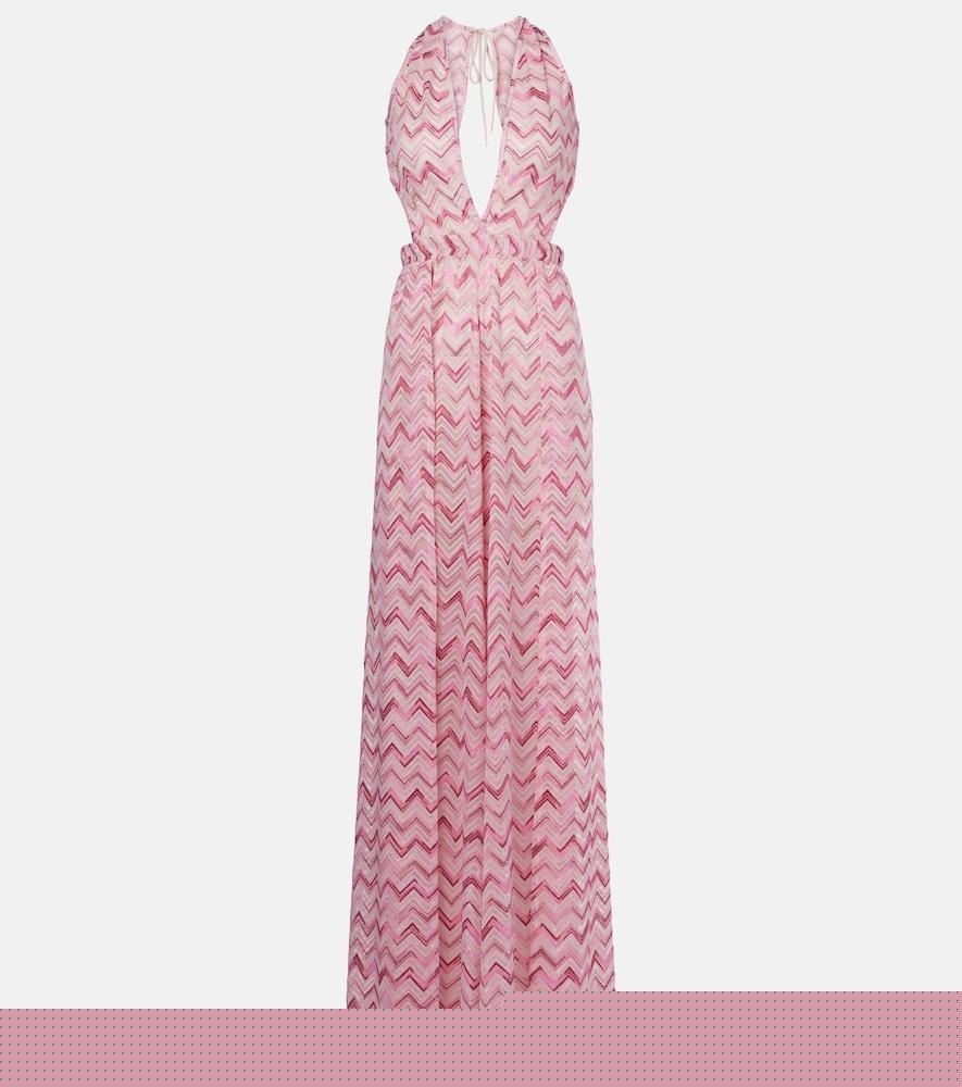 missoni zigzag halterneck jumpsuit