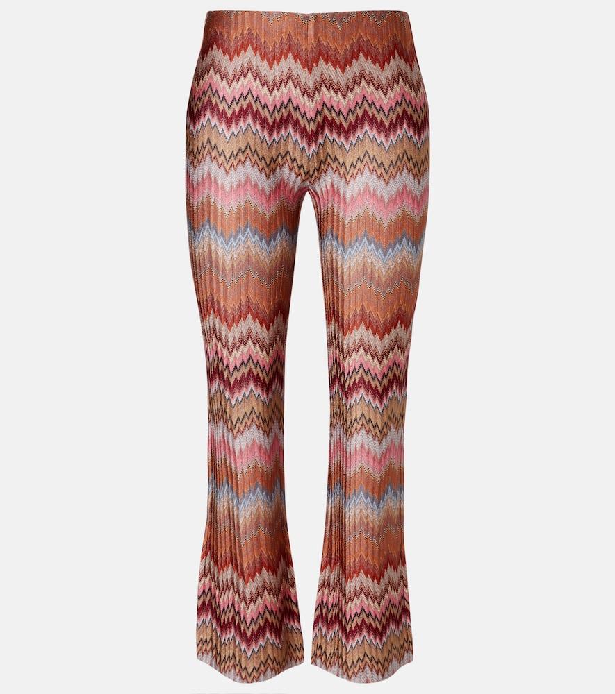 missoni zigzag high-rise cropped slim pants