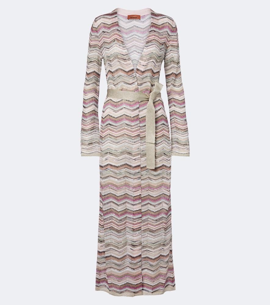 missoni zigzag lamé cardigan