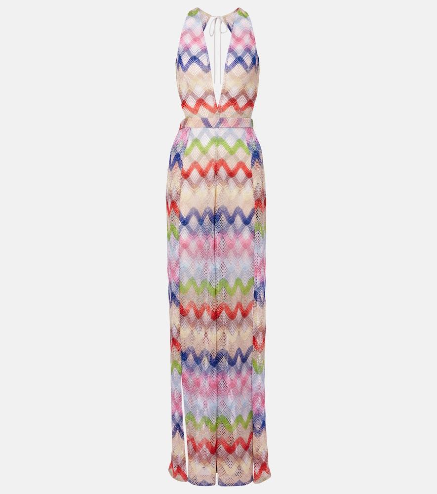 missoni zigzag lamé jumpsuit
