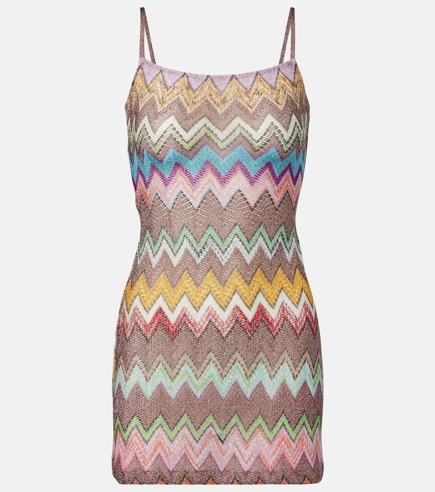 missoni zigzag lamé minidress