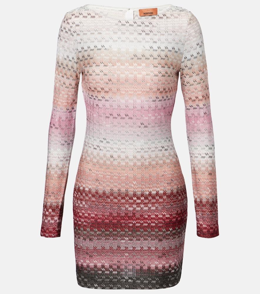 missoni zigzag lamé minidress