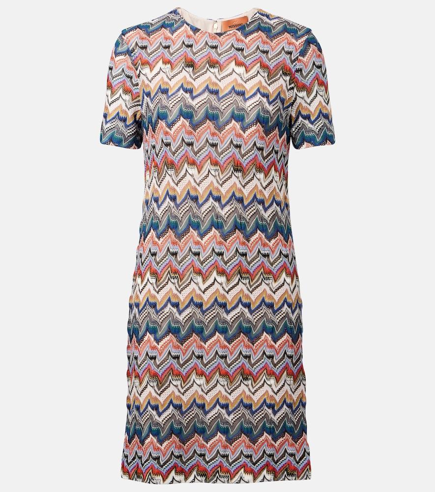 missoni zigzag lamé minidress