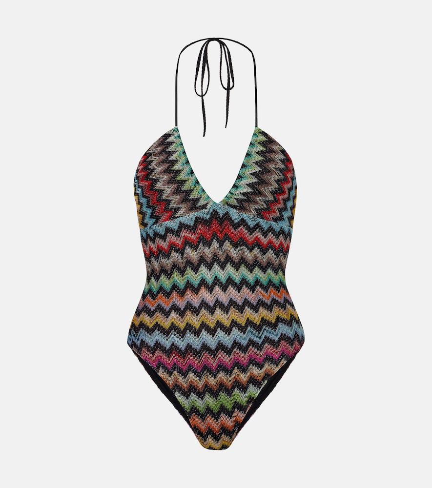 missoni zigzag lamé swimsuit