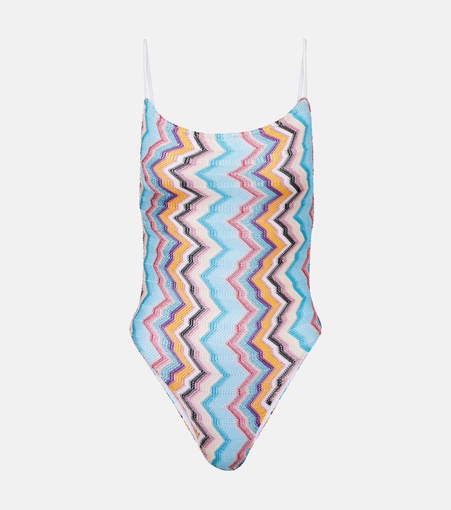 missoni zigzag lamé swimsuit