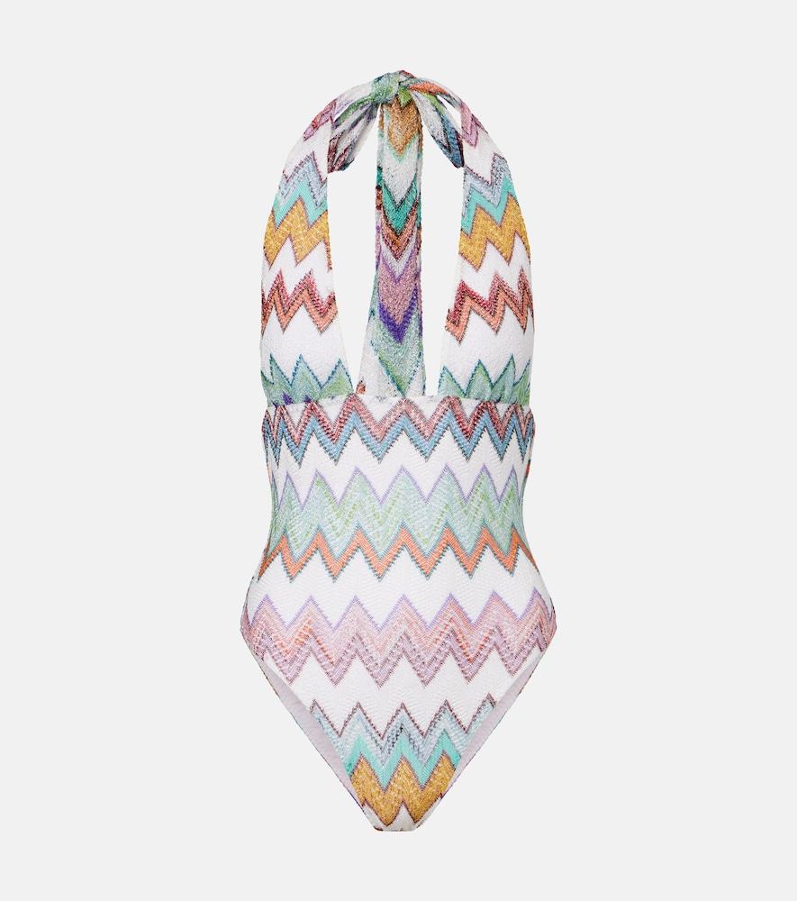 missoni zigzag lamé swimsuit