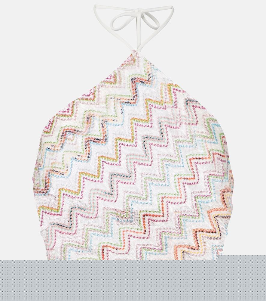 missoni zigzag lamé top