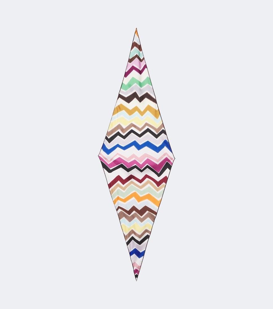 missoni zigzag silk twill scarf
