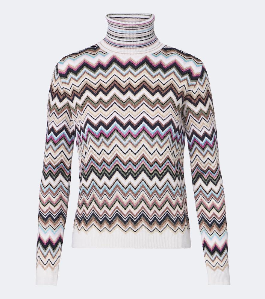 missoni zigzag turtleneck sweater
