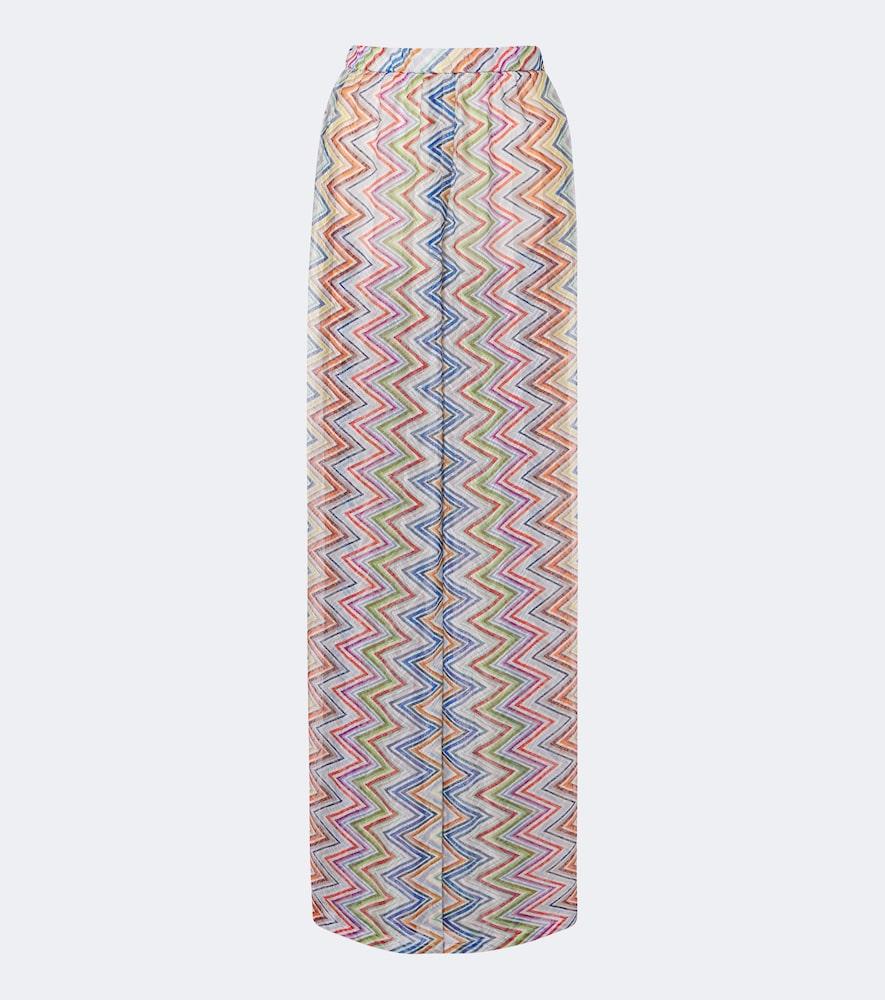 missoni zigzag wide-leg pants