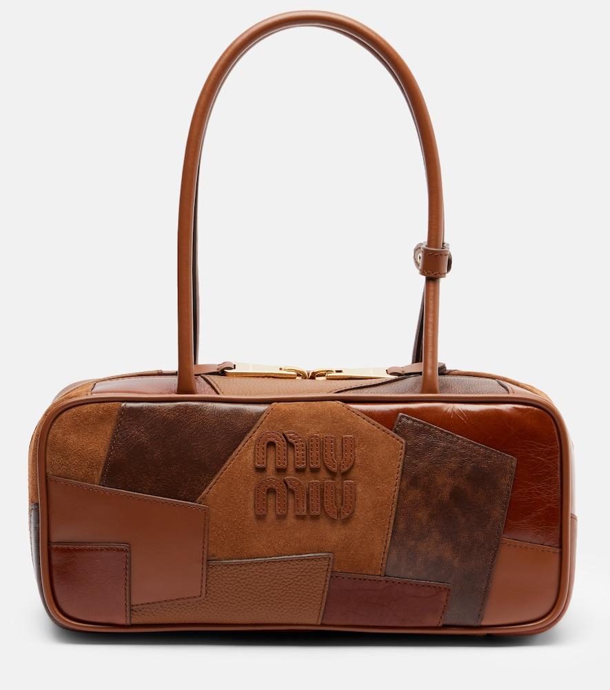 miu miu beau small leather top-handle bag