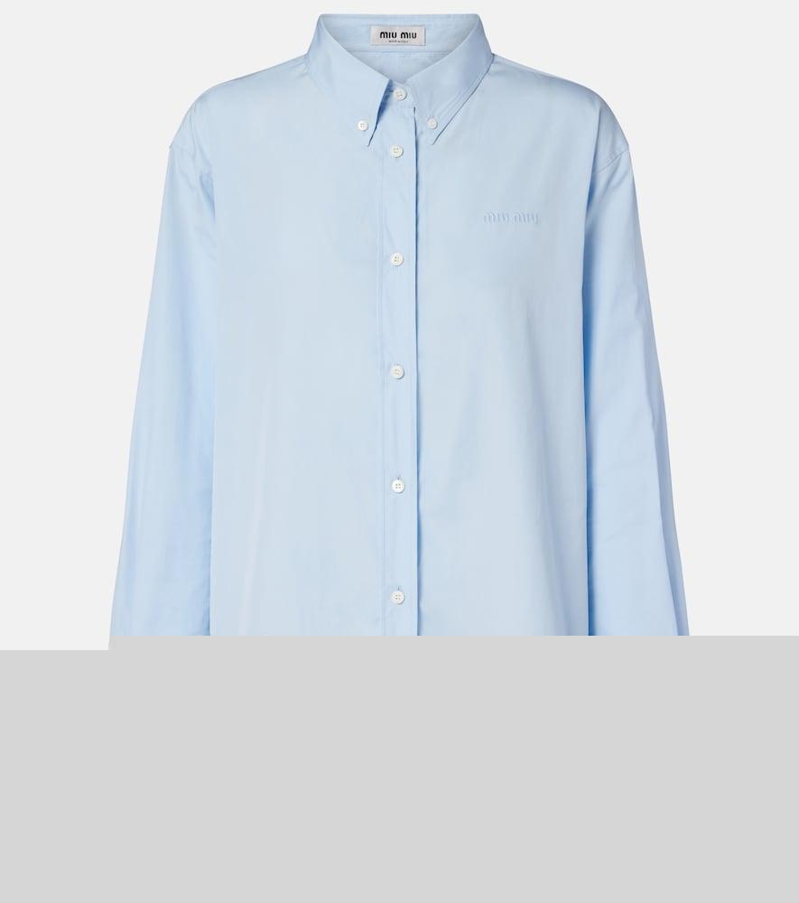 miu miu cotton poplin shirt