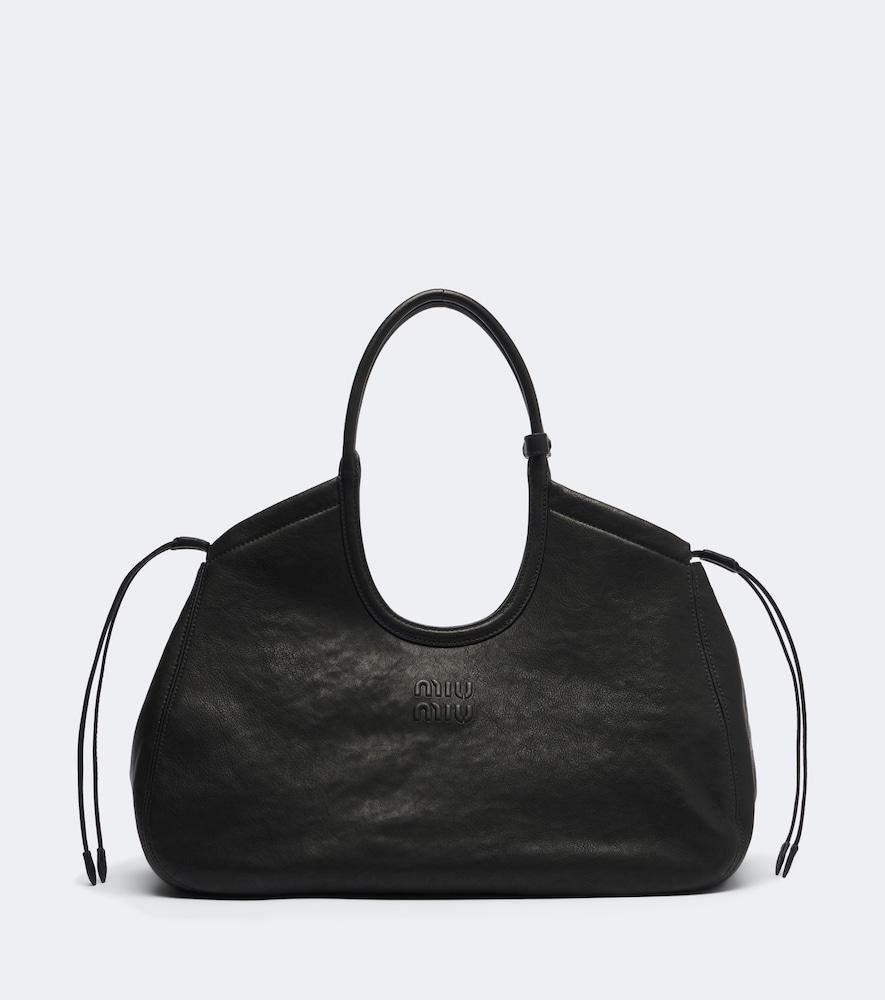 miu miu ivy leather shoulder bag