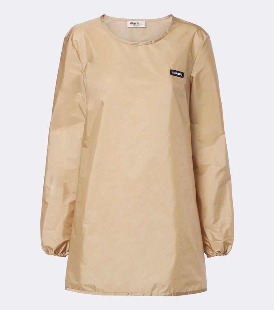 miu miu logo minidress