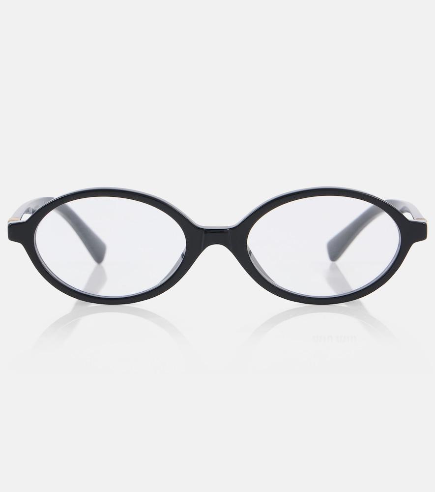 miu miu miu regard oval glasses