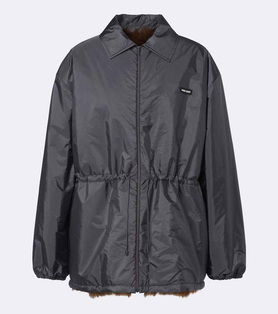 miu miu shearling-lined blouson jacket