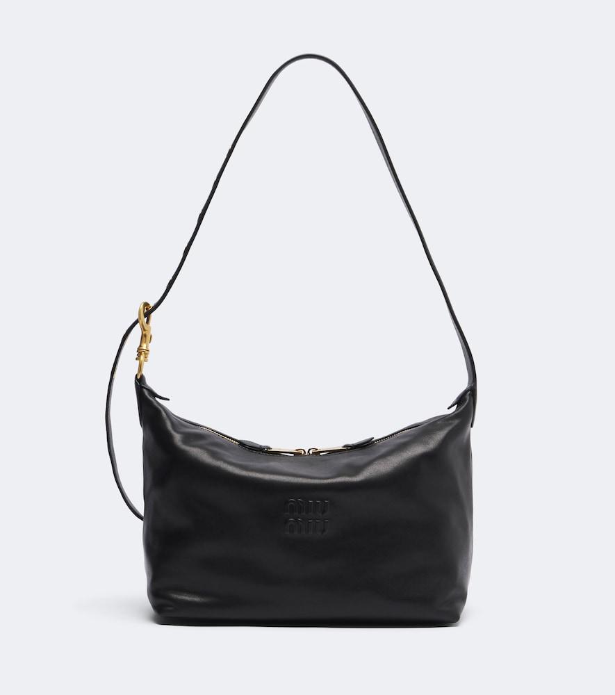 miu miu spirit leather shoulder bag